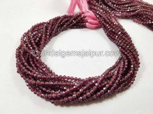 Rhodolite Garnet Micro Cut Round Beads